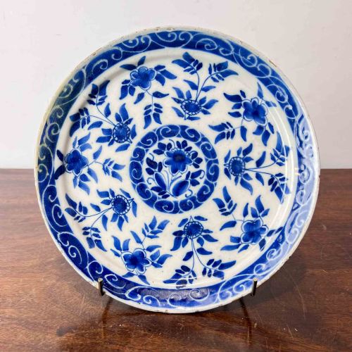 antique dutch delft plate - CATEGORY: ANTIQUE PLATES - DATED 18TH CENTURY