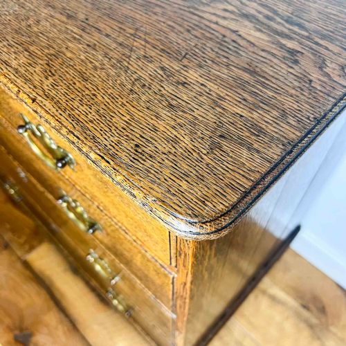 SMALL GEORGIAN OAK CHEST OF DRAWERS - ADDITIONAL PHOTO 7