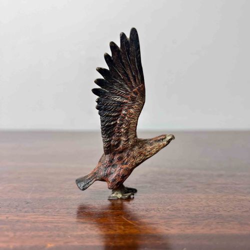 AUSTRIAN COLD PAINTED BRONZE EAGLE - ADDITIONAL PHOTO 5