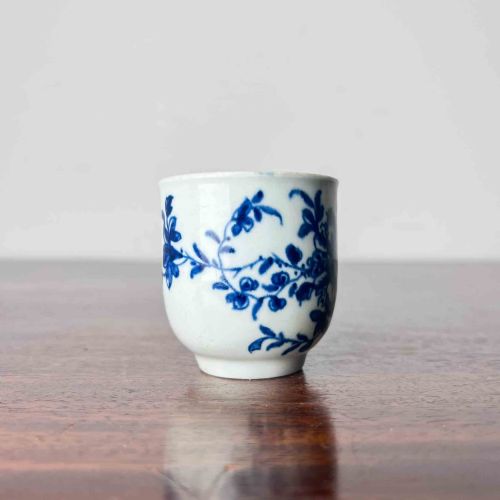 EARLY WORCESTER MANSFIELD PATTERN COFFEE CUP - ADDITIONAL PHOTO 1