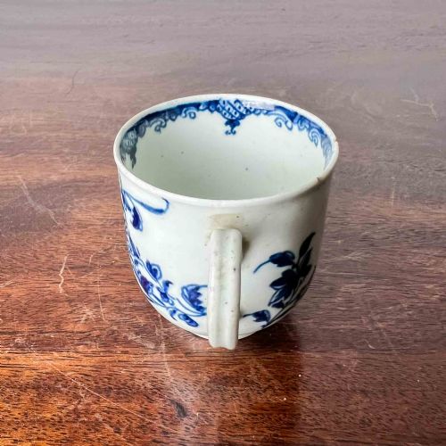 EARLY WORCESTER MANSFIELD PATTERN COFFEE CUP - ADDITIONAL PHOTO 4