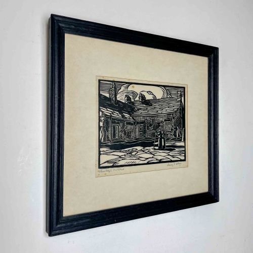 LINOCUT PRINT BY HARRY EPWORTH ALLEN - ADDITIONAL PHOTO 1