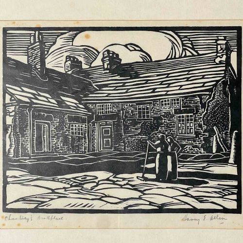 LINOCUT PRINT BY HARRY EPWORTH ALLEN - ADDITIONAL PHOTO 5