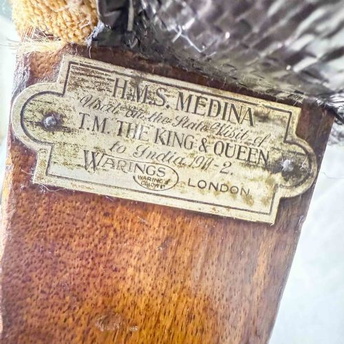 WARINGS GILLOWS ARMCHAIR FROM HMS MEDINA - ADDITIONAL PHOTO 7