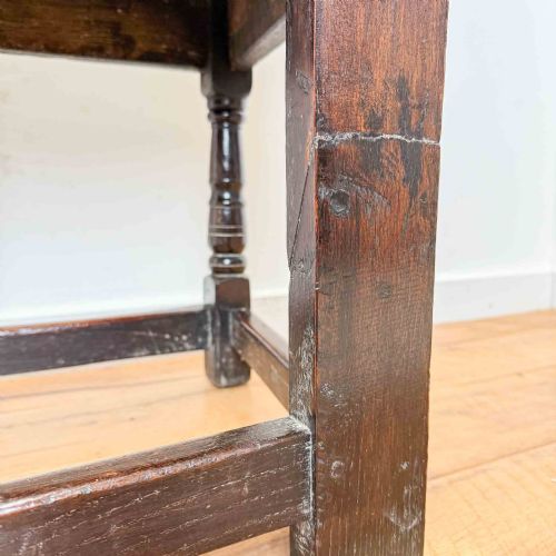 ANTIQUE CHARLES II OAK WAINSCOT CHAIR - ADDITIONAL PHOTO 8