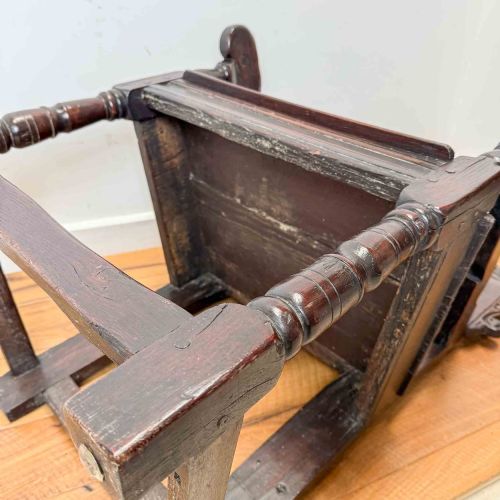 ANTIQUE CHARLES II OAK WAINSCOT CHAIR - ADDITIONAL PHOTO 24