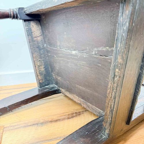 ANTIQUE CHARLES II OAK WAINSCOT CHAIR - ADDITIONAL PHOTO 25
