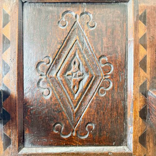 ANTIQUE CHARLES II OAK WAINSCOT CHAIR - ADDITIONAL PHOTO 26