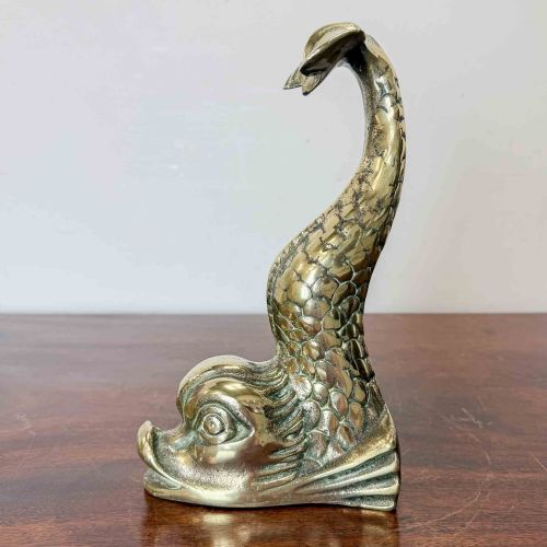 ANTIQUE BRASS FISH DOORSTOP - ADDITIONAL PHOTO 2