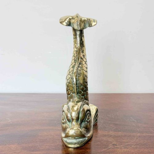 ANTIQUE BRASS FISH DOORSTOP - ADDITIONAL PHOTO 5