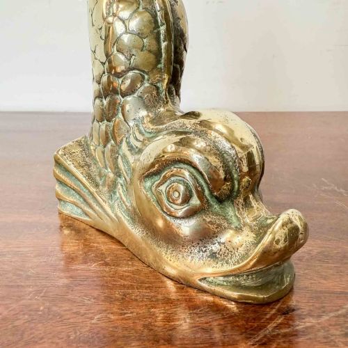 ANTIQUE BRASS FISH DOORSTOP - ADDITIONAL PHOTO 6