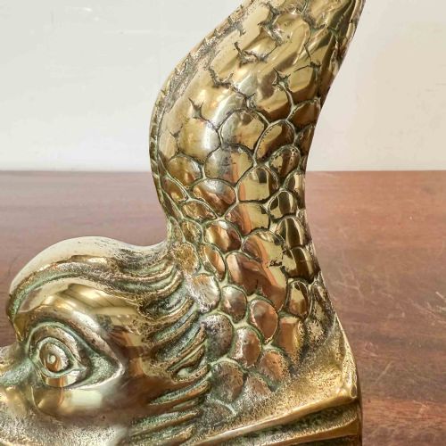 ANTIQUE BRASS FISH DOORSTOP - ADDITIONAL PHOTO 7