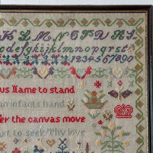 PAIR OF 19TH CENTURY EMBROIDERED SAMPLERS - ADDITIONAL PHOTO 13