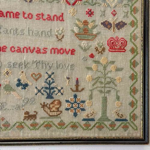 PAIR OF 19TH CENTURY EMBROIDERED SAMPLERS - ADDITIONAL PHOTO 14