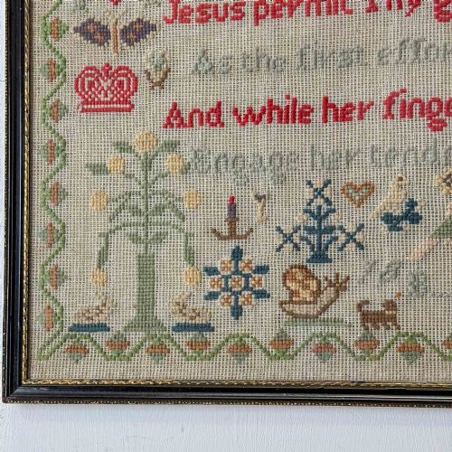 PAIR OF 19TH CENTURY EMBROIDERED SAMPLERS - ADDITIONAL PHOTO 18