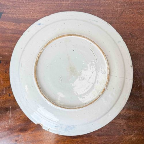 ANTIQUE BLUE AND WHITE DELFT CHARGER - ADDITIONAL PHOTO 5
