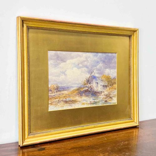 'A MOORLAND MILL' WATERCOLOUR PAINTING BY JOHN KEELEY - ADDITIONAL PHOTO 2