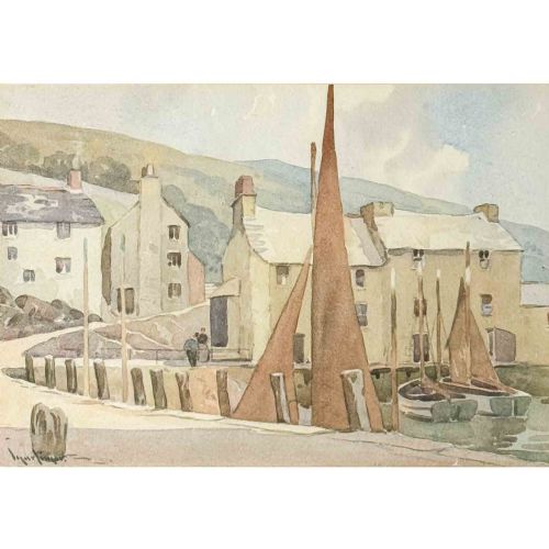 'POLPERRO' WATERCOLOUR BY LEWIS MORTIMER - ADDITIONAL PHOTO 1