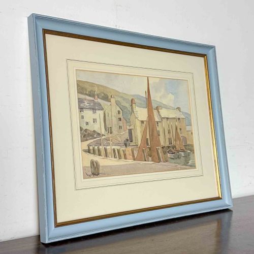 'POLPERRO' WATERCOLOUR BY LEWIS MORTIMER - ADDITIONAL PHOTO 2