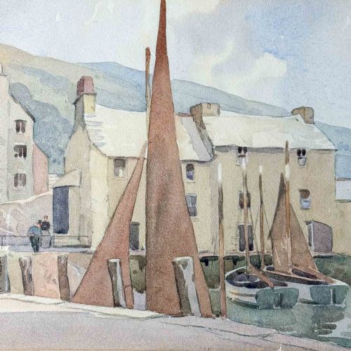 'POLPERRO' WATERCOLOUR BY LEWIS MORTIMER - ADDITIONAL PHOTO 3
