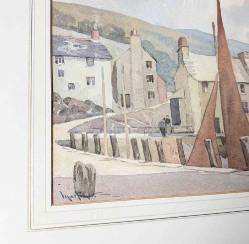 'POLPERRO' WATERCOLOUR BY LEWIS MORTIMER - ADDITIONAL PHOTO 4