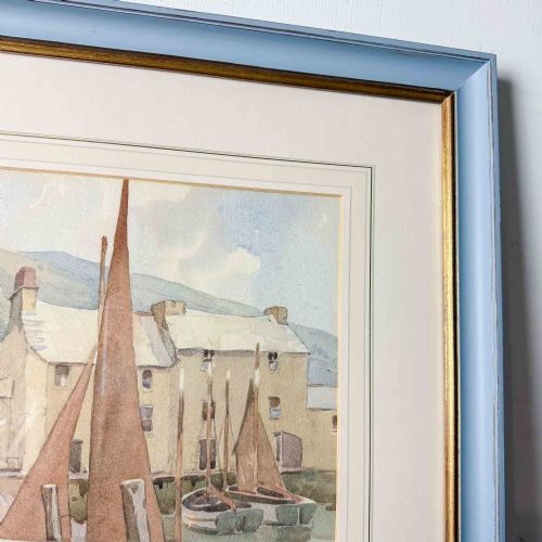 'POLPERRO' WATERCOLOUR BY LEWIS MORTIMER - ADDITIONAL PHOTO 8