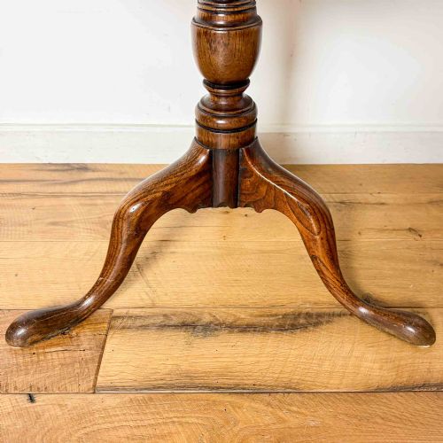 GEORGIAN OAK TRIPOD TABLE - ADDITIONAL PHOTO 4