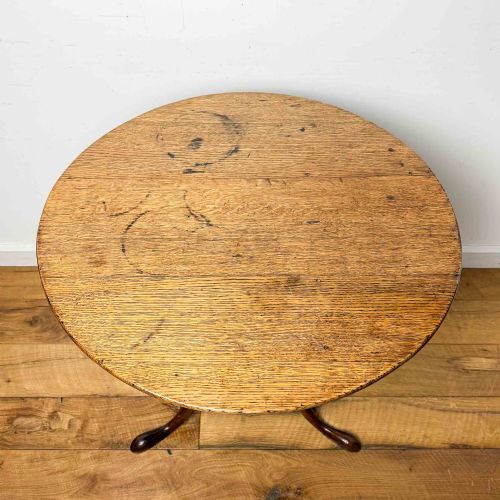 GEORGIAN OAK TRIPOD TABLE - ADDITIONAL PHOTO 6