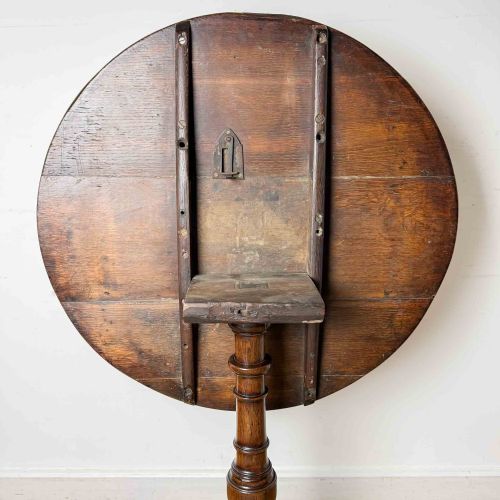 GEORGIAN OAK TRIPOD TABLE - ADDITIONAL PHOTO 11