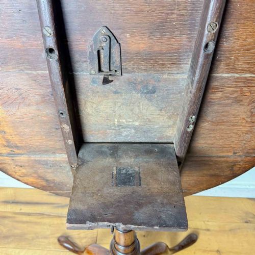 GEORGIAN OAK TRIPOD TABLE - ADDITIONAL PHOTO 12