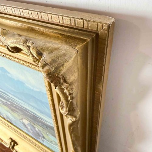 'CONNEMARA HILLS FROM KILKERRIN BAY' OIL PAINTING BY C CALDWELL - ADDITIONAL PHOTO 8