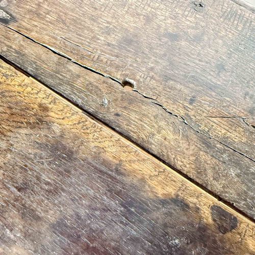 ANTIQUE OAK LOW SIDE TABLE - ADDITIONAL PHOTO 19