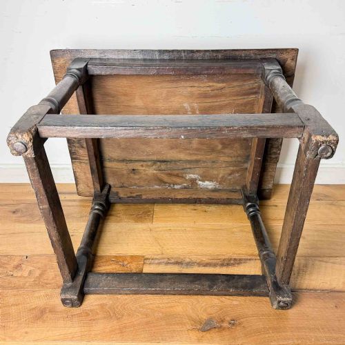 ANTIQUE OAK LOW SIDE TABLE - ADDITIONAL PHOTO 21