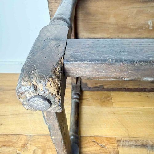 ANTIQUE OAK LOW SIDE TABLE - ADDITIONAL PHOTO 22