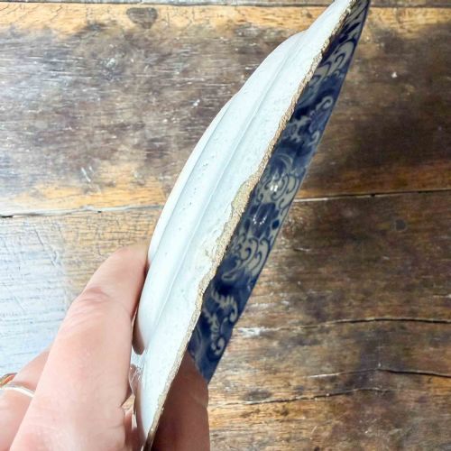SMALL 18TH CENTURY BLUE AND WHITE DELFT PLATE - ADDITIONAL PHOTO 6