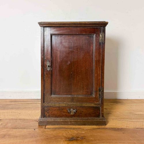 GEORGIAN OAK WALL CUPBOARD - ADDITIONAL PHOTO 1