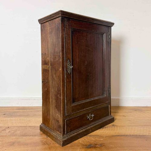 GEORGIAN OAK WALL CUPBOARD - ADDITIONAL PHOTO 2