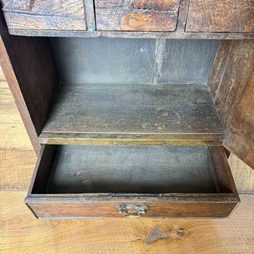 GEORGIAN OAK WALL CUPBOARD - ADDITIONAL PHOTO 4