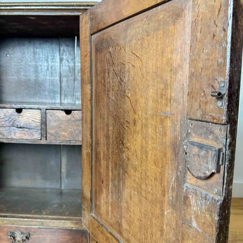 GEORGIAN OAK WALL CUPBOARD - ADDITIONAL PHOTO 7