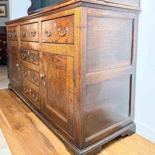 GEORGIAN ELM AND OAK DRESSER - ADDITIONAL PHOTO 26