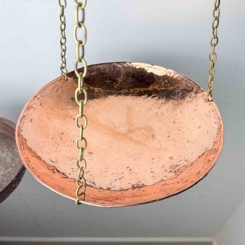 LARGE ANTIQUE COPPER AND IRON BALANCE SCALES - ADDITIONAL PHOTO 8