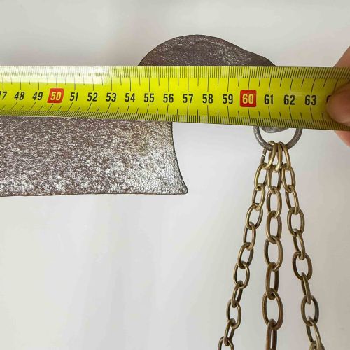 LARGE ANTIQUE COPPER AND IRON BALANCE SCALES - ADDITIONAL PHOTO 14