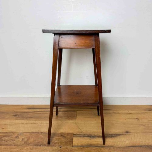 EDWARDIAN INLAID SIDE TABLE WITH LIFT UP TOP - ADDITIONAL PHOTO 2
