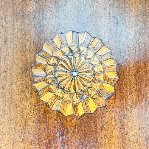 EDWARDIAN INLAID SIDE TABLE WITH LIFT UP TOP - ADDITIONAL PHOTO 3