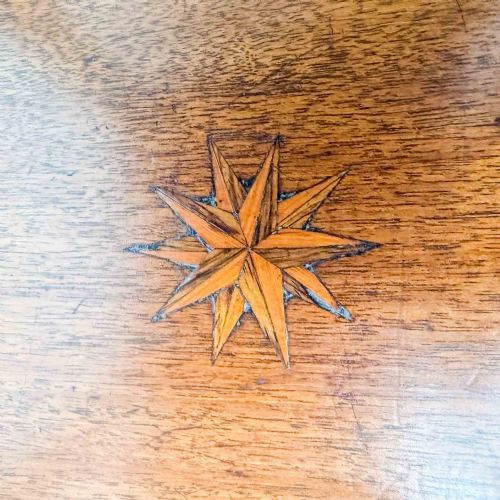 EDWARDIAN INLAID SIDE TABLE WITH LIFT UP TOP - ADDITIONAL PHOTO 6