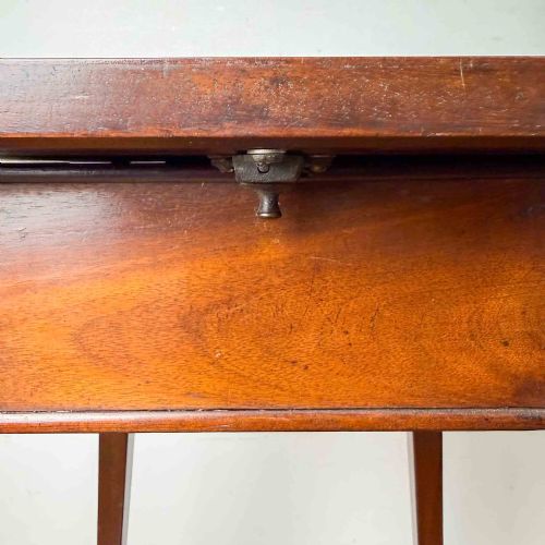 EDWARDIAN INLAID SIDE TABLE WITH LIFT UP TOP - ADDITIONAL PHOTO 8