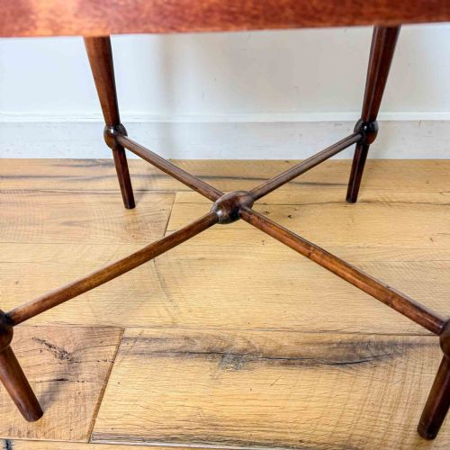 EDWARDIAN FRUITWOOD CORNER CHAIR - ADDITIONAL PHOTO 4