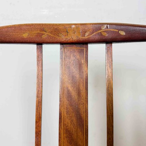 EDWARDIAN FRUITWOOD CORNER CHAIR - ADDITIONAL PHOTO 6