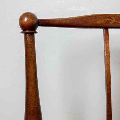 EDWARDIAN FRUITWOOD CORNER CHAIR - ADDITIONAL PHOTO 7