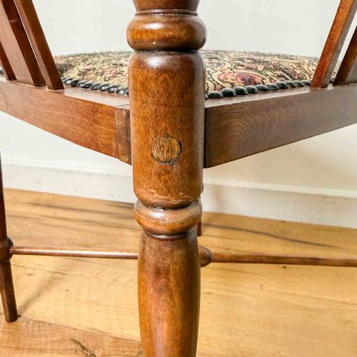 EDWARDIAN FRUITWOOD CORNER CHAIR - ADDITIONAL PHOTO 9